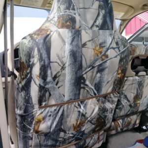 Durafit Seat Covers | FD77 XD3-C | 2002-2007 Ford F250-F550 Front/Back Car Seat Cover in XD3 Camo Endura Fabric | Front 40/20/40 High Back | Rear is Solid Bench | Not for 60/40 Double Cab only