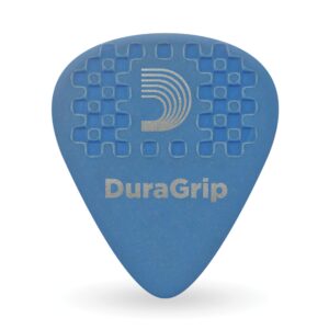 d'addario duragrip guitar picks - guitar accessories - grip stamped - guitar picks with grip for acoustic guitar, electric guitar, bass guitar - 10-pack, 1mm-medium/heavy