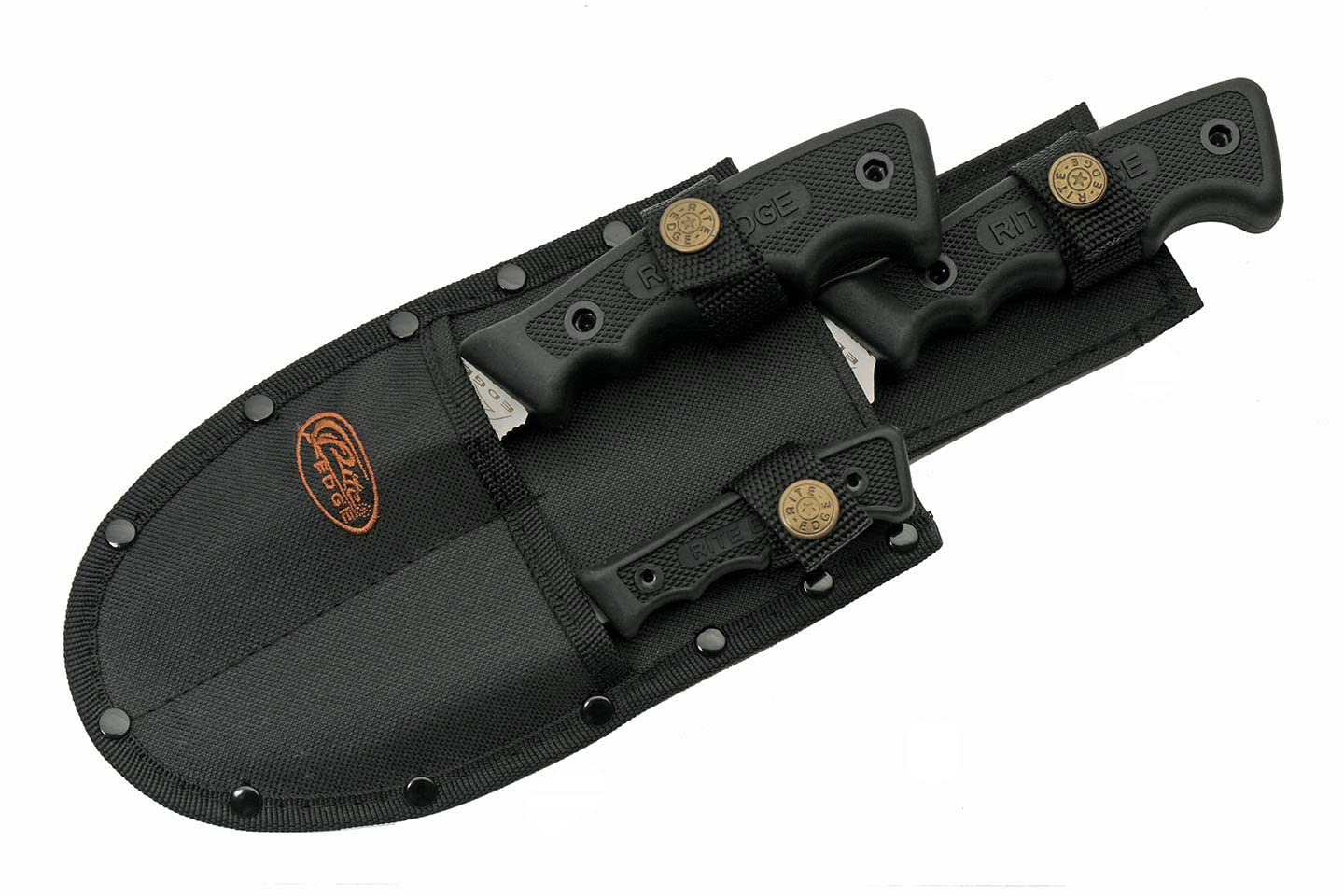 Rite Edge 211167 Hunting Knife Set with Sheath (3-Piece)