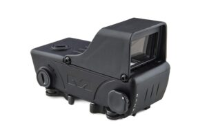 meprolight mepro rds mil-spec electro optic red dot sight,2.0 red dot, 4 reticle brightness, quick release integrated picatinny