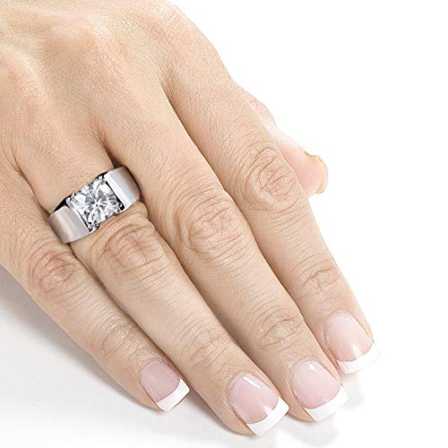 Kobelli Cushion-cut Moissanite Solitaire Engagement Ring 2 CTW 14k White Gold, Size 7