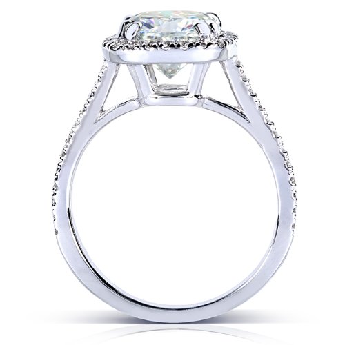 Kobelli Cushion-cut Moissanite Engagement Ring 2 1/4 CTW 14k White Gold (7.5mm)