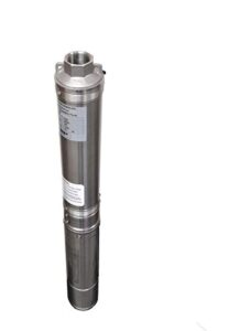 hallmark industries ma0343x-4 deep well submersible pump, 1/2 hp, 110v, 60 hz, 25 gpm, 150' head, stainless steel, 4"