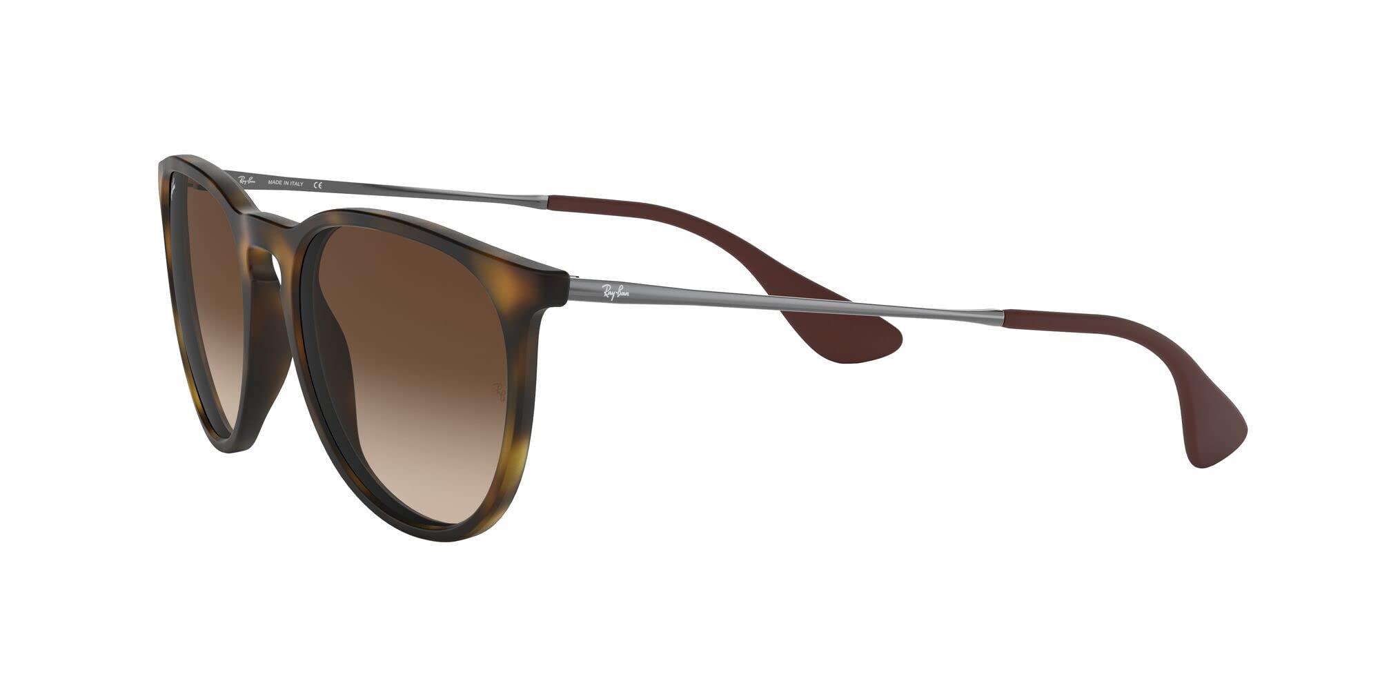 Ray-Ban Erika RB 4171 Sunglasses Rubberized Havana / Brown Gradient