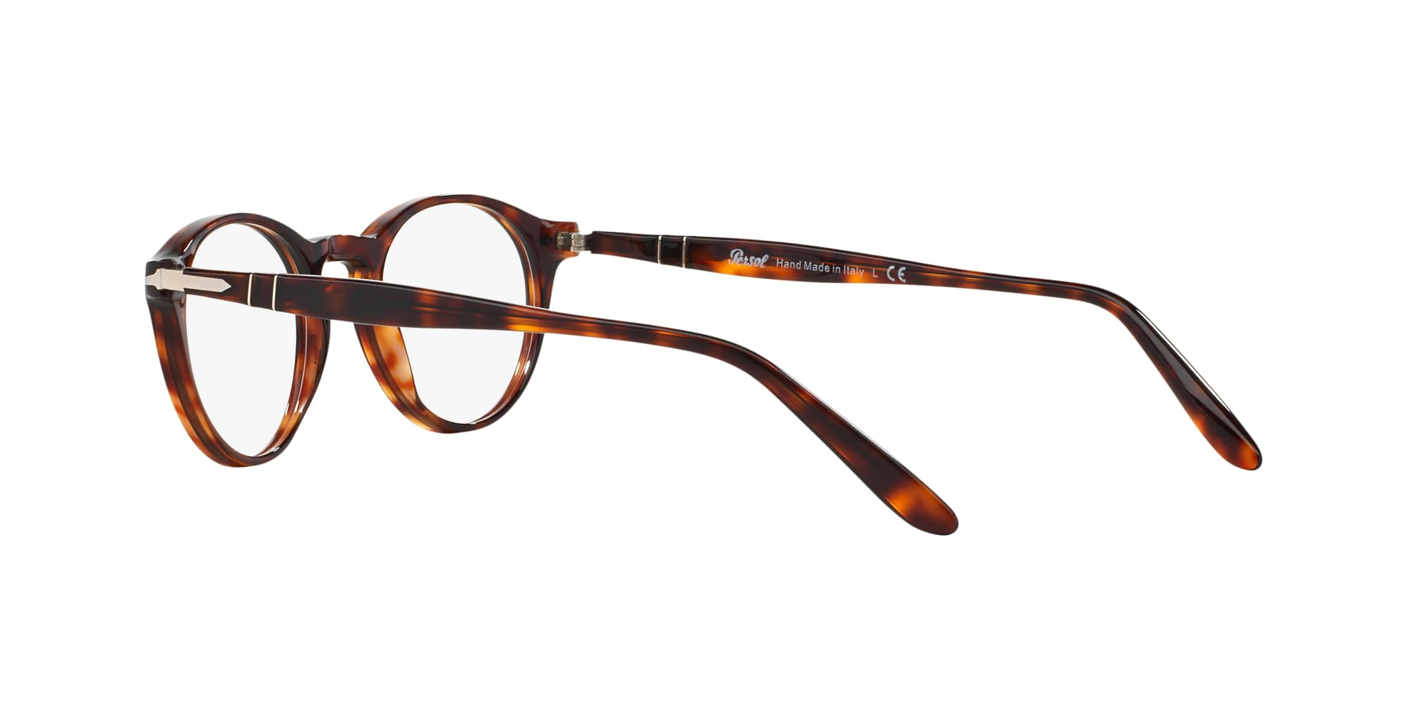 Persol PO3092V Round Prescription Eyewear Frames, Havana/Demo Lens, 48 mm