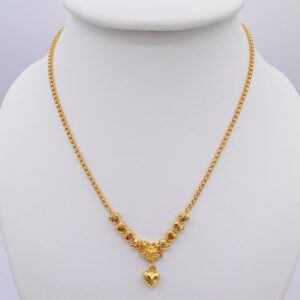 arrawana77 Flower 24k Thai Baht Yellow Gold Plated Filled Necklace Jewelry