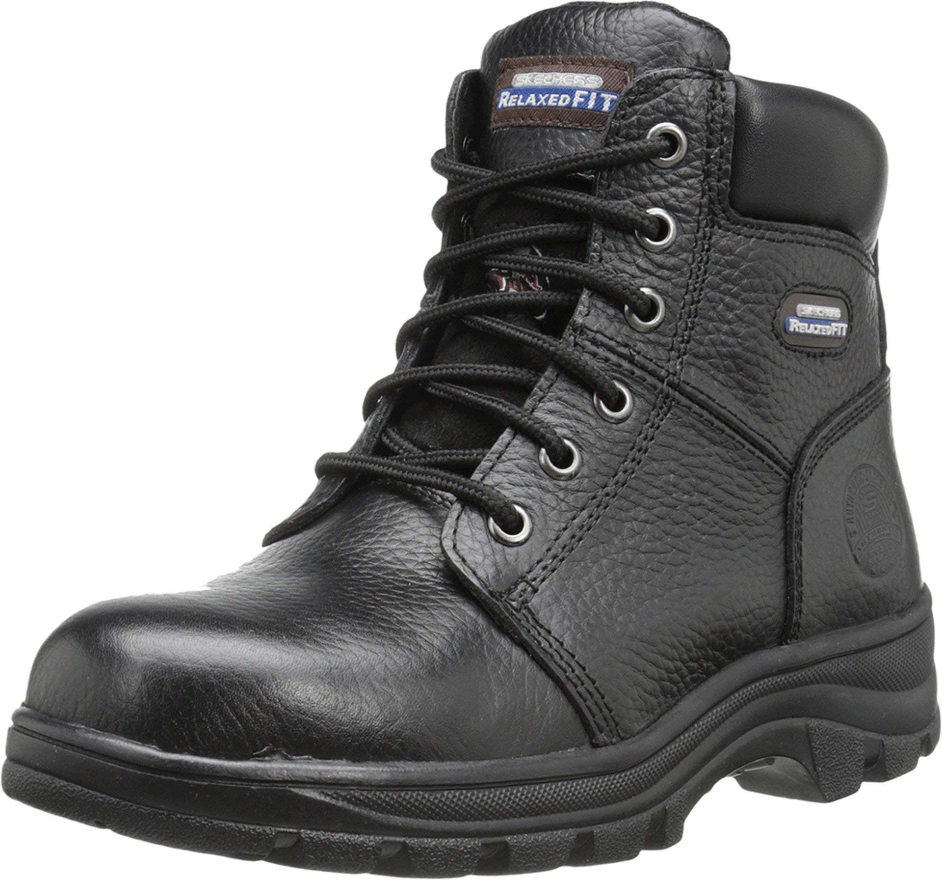 Skechers for Work Women's Workshire Peril Boot, Black, 9 M US