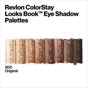 Revlon Eyeshadow Palette, ColorStay Looks Book Eye Makeup, Highly Pigmented in Blendable Matte & Metallic Finishes, 900 Original, 0.21 Oz