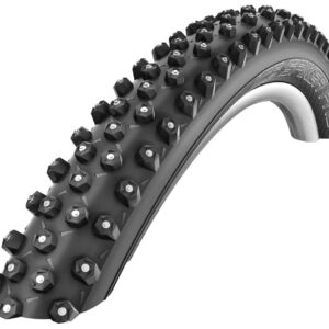 Schwalbe Ice Spiker Pro HS 379 Studded Mountain Bicycle Tire (Black - 26 x 2.10)