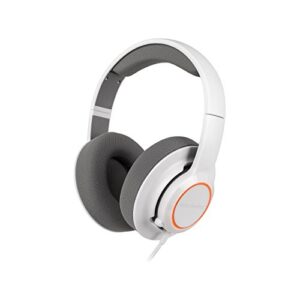 steelseries siberia raw prism gaming headset, white