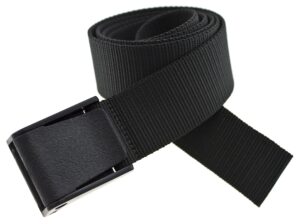 titan durable outdoor nylon web belt metal free (black)