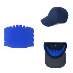 Shapers Image CapPro Baseball Crown Insert for Fitted Caps and Snapback (4 Count, Blue)