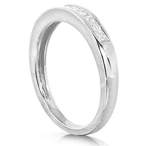 Kobelli Diamond Band 1/2 carat (ctw) in 14kt White Gold, Size 7.5, White Gold