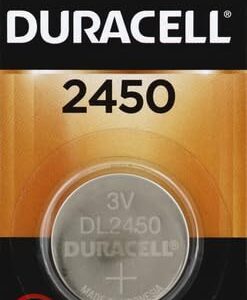 Duracell 2450 3V Lithium Battery, 1 Count Pack, Lithium Coin Battery for Medical and Fitness Devices, Watches, and more, CR Lithium 3 Volt Cell