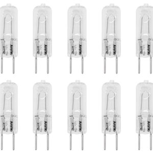 Anyray A1710Y (10)-Bulbs G8 100W 100 Watt 130V Halogen T4 Light G8 Bulbs 120V GY8.6 lamps