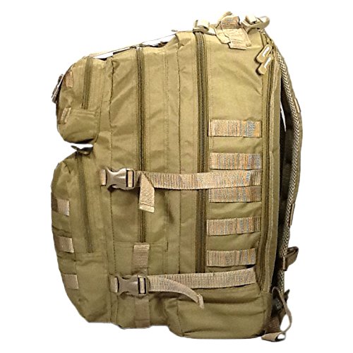 NexPak 21" 3400 cu.in. Tactical Hunting Camping Hiking Backpack ML121 TAN