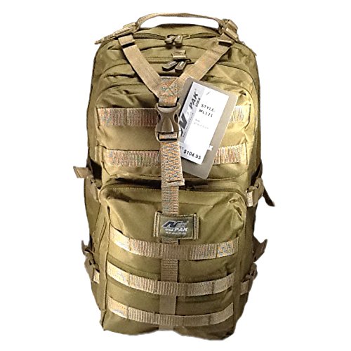 NexPak 21" 3400 cu.in. Tactical Hunting Camping Hiking Backpack ML121 TAN