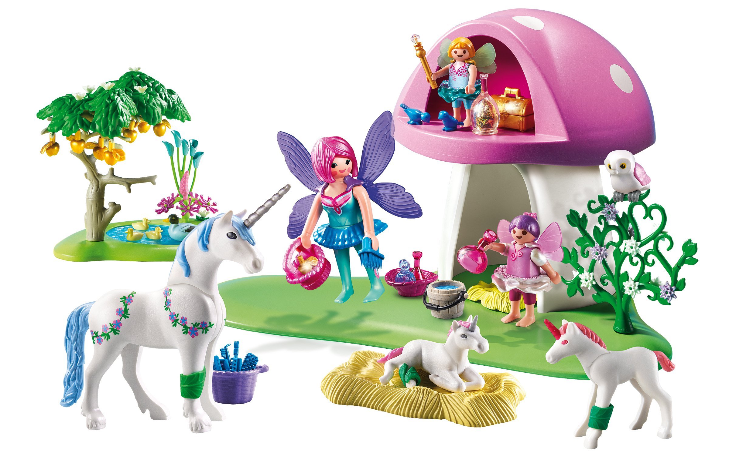 Playmobil Fairies with Toadstool House Building Kit