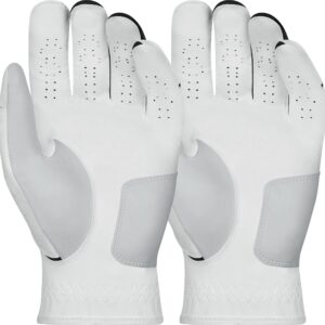 Nike Men's Dura Feel Golf Glove (2-Pack) (White), Large, Left Hand