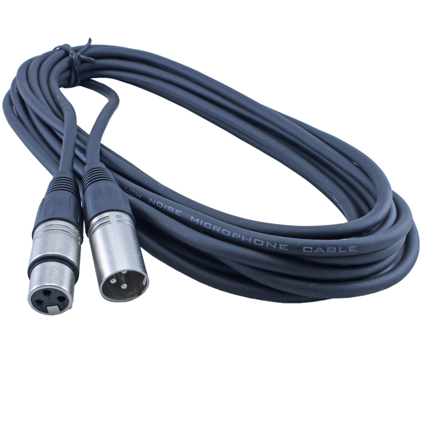 MCS 5 Pack of 50 Ft Low Z Male to Female 3 Pin XLR Mic Microphone Cable