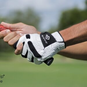 Bionic Gloves –Men’s StableGrip Golf Glove W/Patented Natural Fit Technology Made from Long Lasting, Durable Genuine Cabretta Leather, White, Large