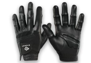 men's stablegrip with naturalfit golf glove - black (medium/large, right)