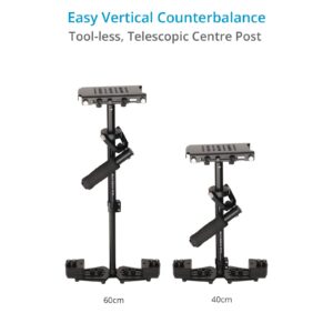 FLYCAM HD-3000 Handheld Stabilizer for DSLR Video Cameras. Quick Micro Balancing, Telescopic Centre Post w 3-axis Gimbal Handle. Free Table Clamp & Quick Release Plate. (FLCM-HD-3-QT)