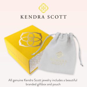 Kendra Scott Elisa Pendant Necklace for Women, Fashion Jewelry, Rhodium-Plated, Platinum Drusy