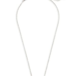 Kendra Scott Elisa Pendant Necklace for Women, Fashion Jewelry, Rhodium-Plated, Platinum Drusy