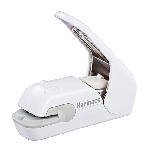 Kokuyo Stapleless Stapler, Harinacs Press, Holeless for 5 Sheets Binding (White)