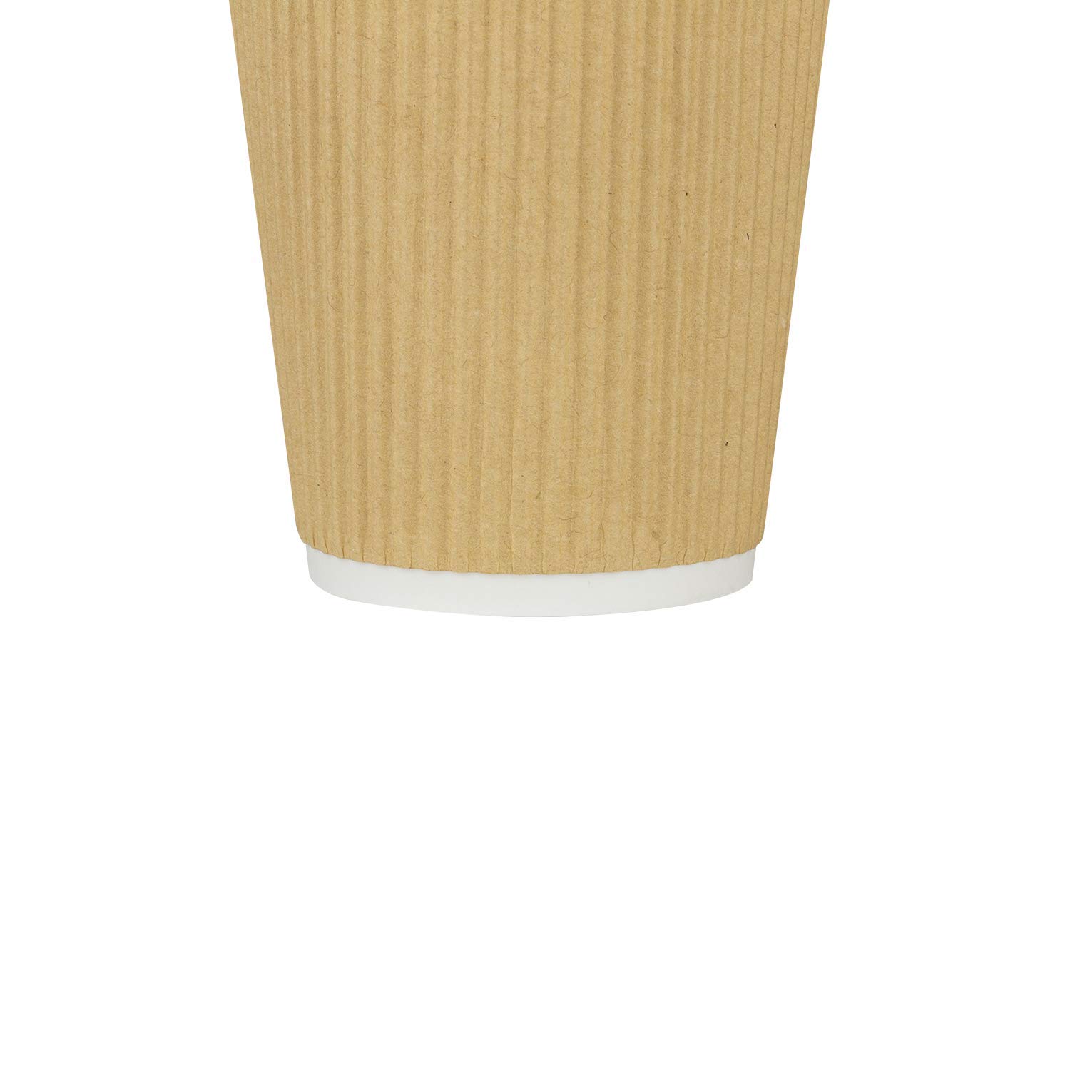 Karat C-KRC512 12 oz Ripple Paper Hot Cup (90mm Diameter), Kraft (Case of 500)