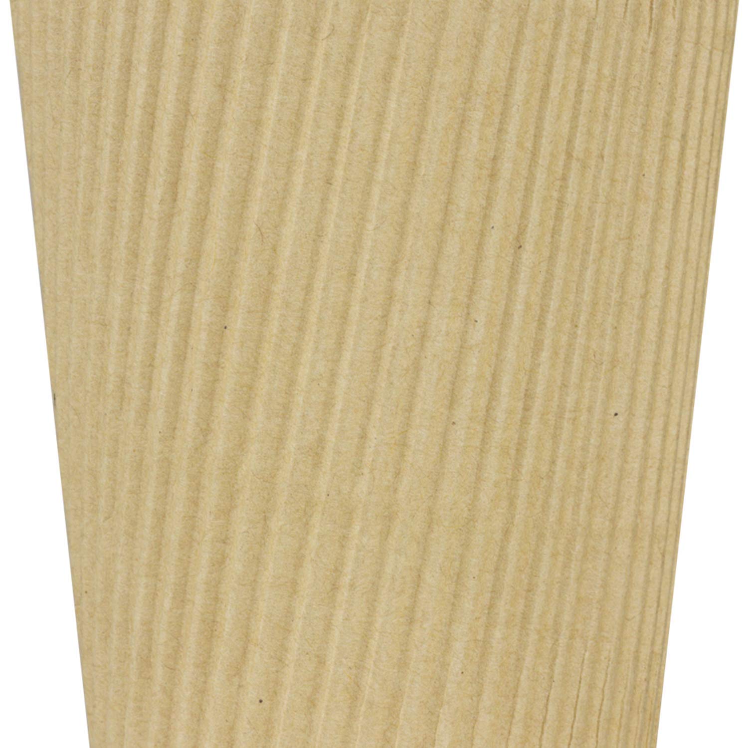 Karat C-KRC508 8 oz Ripple Paper Hot Cup (80mm Diameter), Kraft (Case of 500)