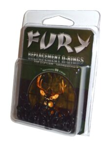 fury - replacement o-rings for rage slipcam broadheads (pack of 50)