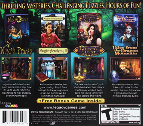 Legacy Games Amazing Hidden Object Games for PC: Once Upon A Time 2 (5 Game Pack) - PC DVD with Digital Download Codes