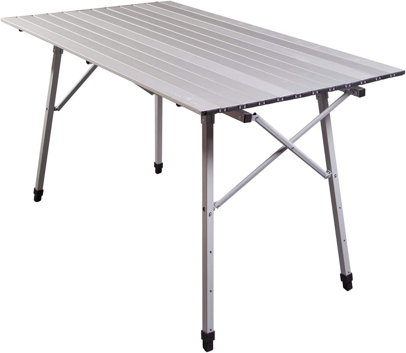 Camp Chef Mesa Aluminum Camp Table - Portable, Collapsible Camping Table for Outdoor & Camping Gear - Adjustable Table Height (27"-39")