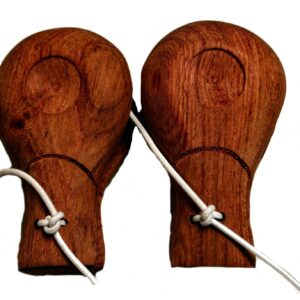 Pair of Traditional Wooden Spanish Flamenco Castanets made from Rosewood