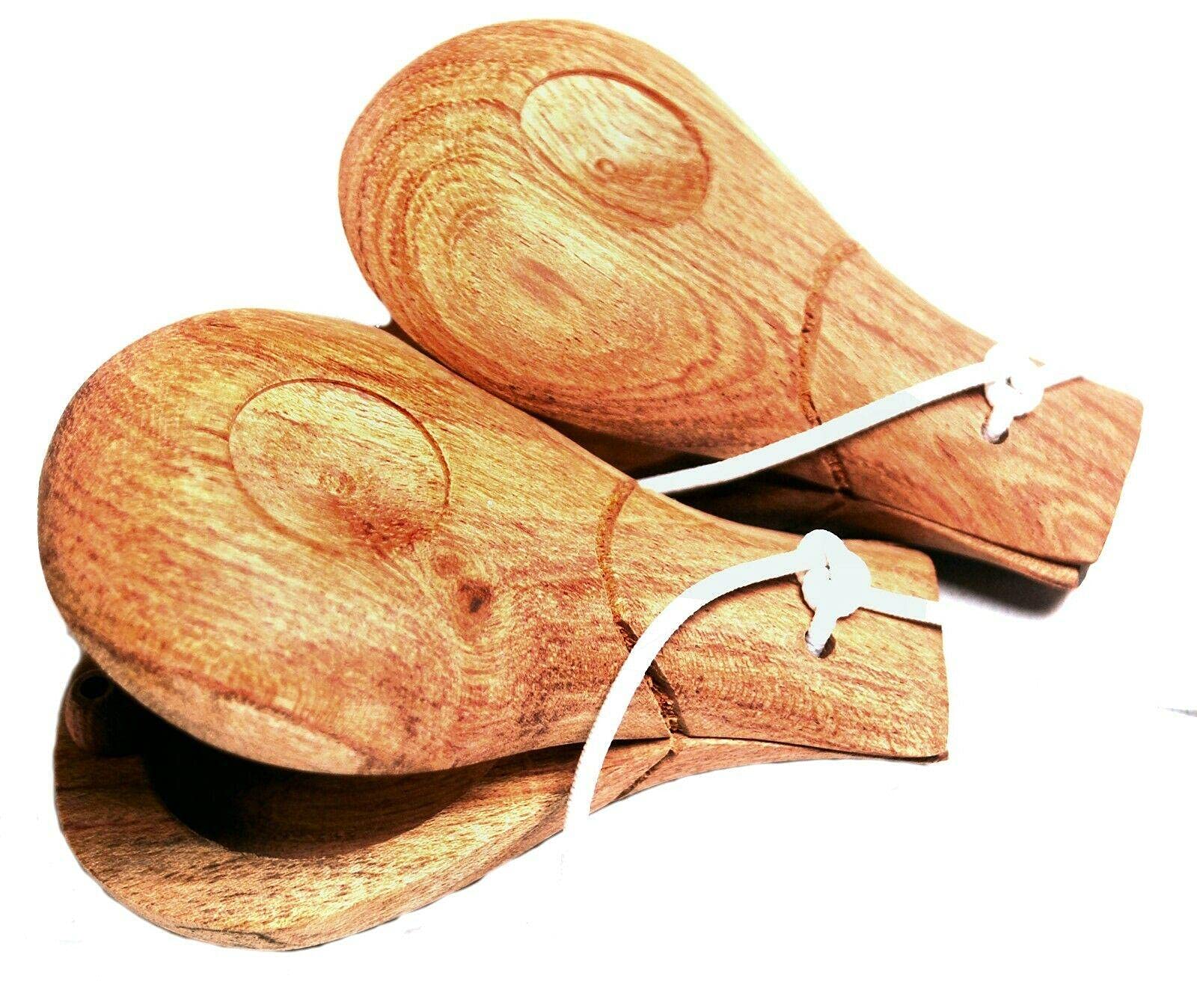 Pair of Traditional Wooden Spanish Flamenco Castanets made from Rosewood