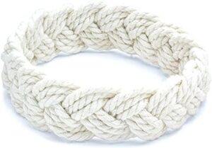 world end imports medium white sailor knot bracelet