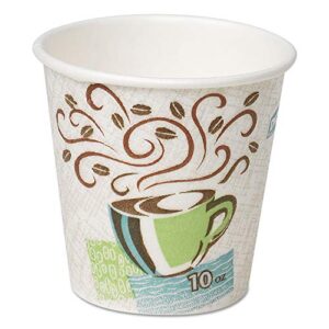 dixie 5310dx hot cups, paper, 10oz, coffee dreams design, 500/carton