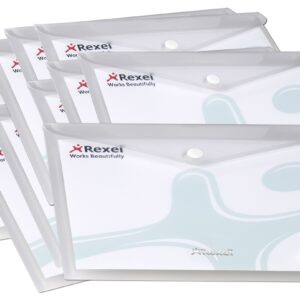 Rexel A5 Clear Ice Popper Wallet (Pack of 50)