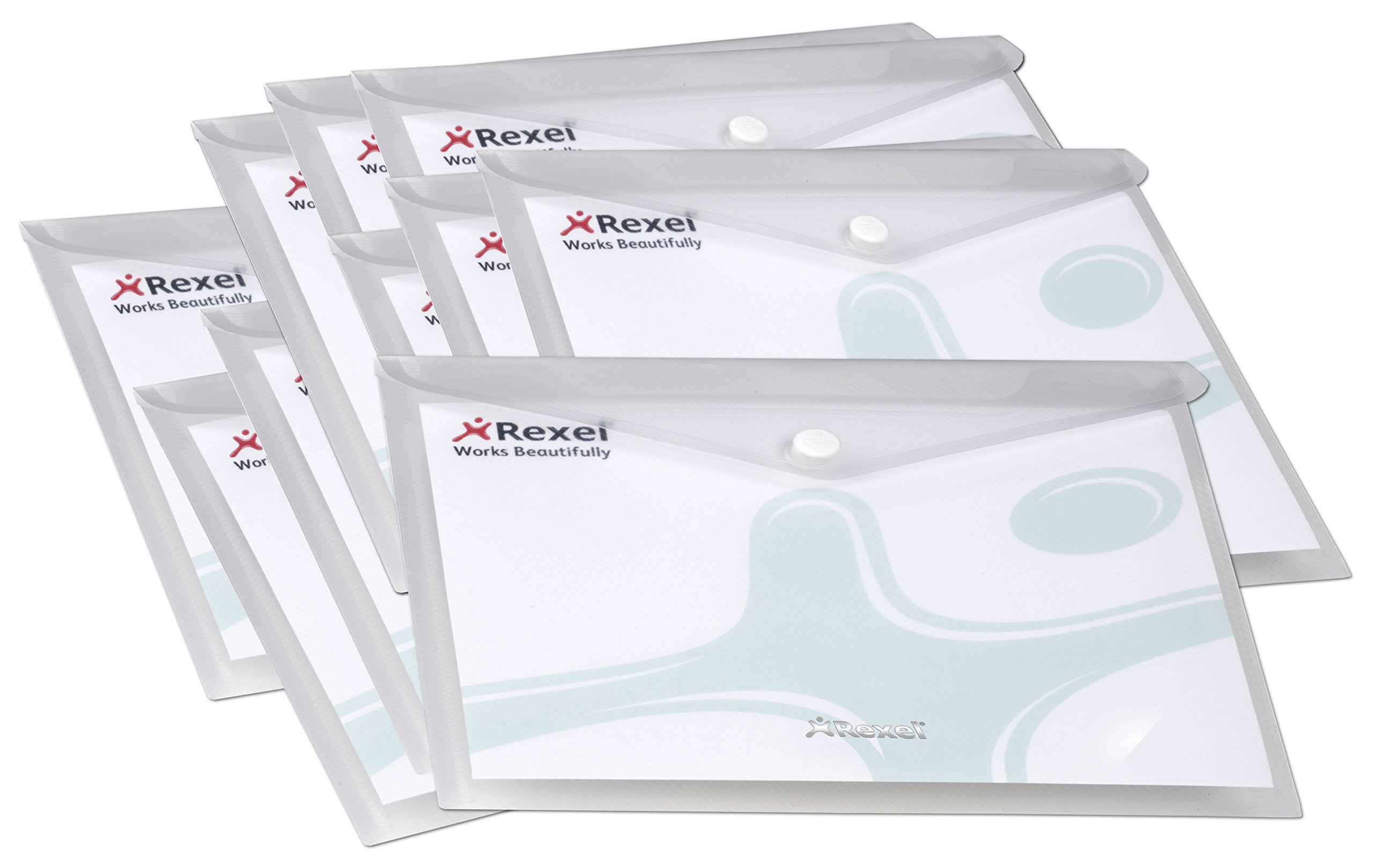 Rexel A5 Clear Ice Popper Wallet (Pack of 50)