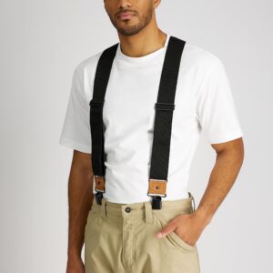 Dickies mens Industrial Strength Suspenders apparel suspenders, Black, One Size US