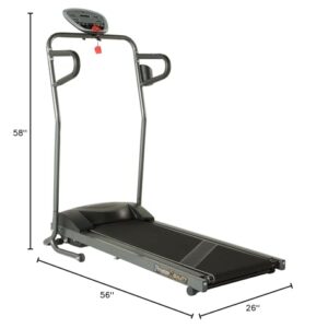 Fitness Reality Tre5000 Compact Folding Electric Treadmill with Heart Pulse