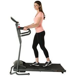 Fitness Reality Tre5000 Compact Folding Electric Treadmill with Heart Pulse