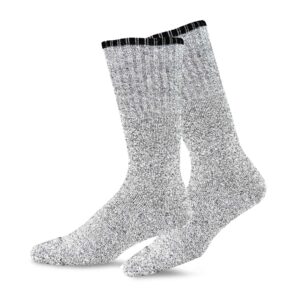 Eco Friendly Heavy Weight Recyled Cotton Winter Thermal Boot Socks 4 Pair (10-13, Color Tipping)