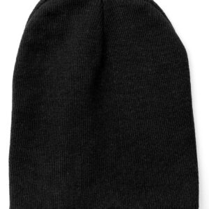 Everything Black 9" Skull Cap Beanie That Will Fit Your Head Perfect Black