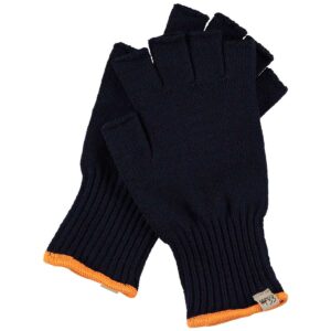 Minus33 Merino Wool Fingerless Glove Liner Navy Large