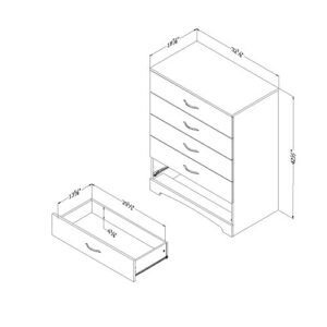 South Shore 5 Drawer Chest