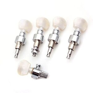 Head Tuner Tuning Peg Key Button + Bushing for Banjo Machine Parts (Pack of 5)