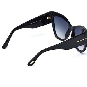 Tom Ford Women's TF371 Sunglasses, Shiny Black